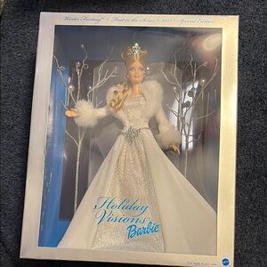 Barbie Holiday Doll White and Silver Elegance